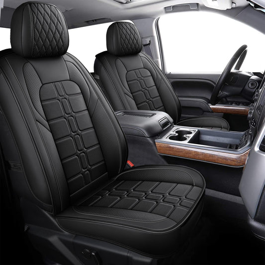 Sedan 02 | Airbag-Safe Custom Fit Faux Leather Seat Covers for Camry,Accord,Civic,Model 3,Model Y | Waterproof & Durable