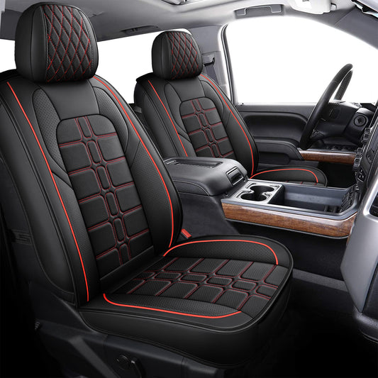 Universal Car Seat Cover 21 | Breathable & Waterproof & Durable Faux Leather Automotive Seat Covers for most Cars,SUV,Truck,and Pickup