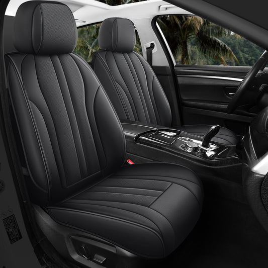 Pickup Trucks 07 | Airbag-Safe Custom Fit Faux Leather Seat Covers for Ford, RAM, Silverado, Tacoma, Tundra, Sierra | Waterproof & Durable