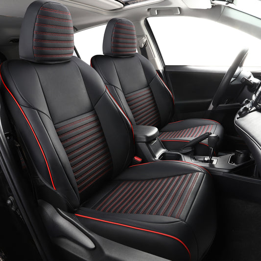 Sedan 01 | Airbag-Safe Custom Fit Faux Leather Seat Covers for Camry,Accord,Civic,Model 3,Model Y | Waterproof & Durable