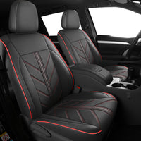 Sedan 03 | Airbag-Safe Custom Fit Faux Leather Seat Covers for Camry,Accord,Civic,Model 3,Model Y | Waterproof & Durable