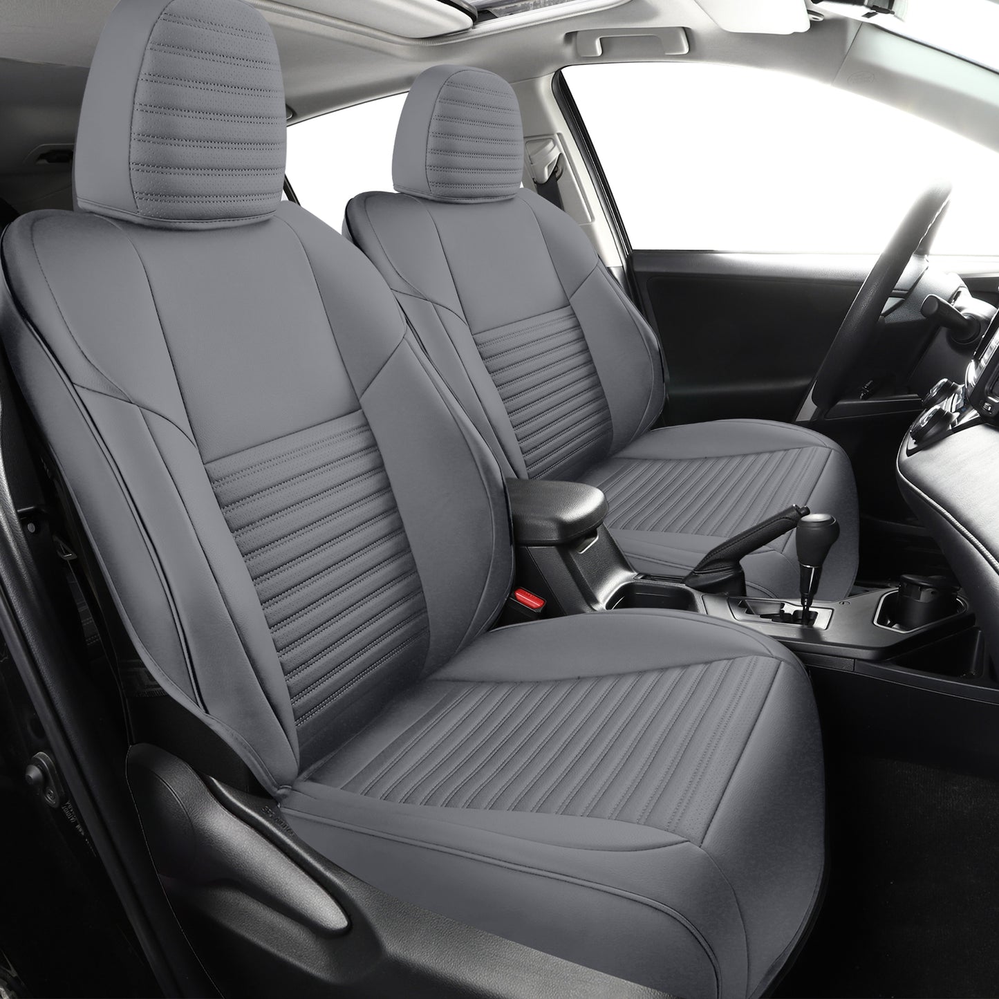 Sedan 01 | Airbag-Safe Custom Fit Faux Leather Seat Covers for Camry,Accord,Civic,Model 3,Model Y | Waterproof & Durable