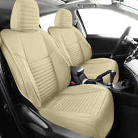 Sedan 01 | Airbag-Safe Custom Fit Faux Leather Seat Covers for Camry,Accord,Civic,Model 3,Model Y | Waterproof & Durable